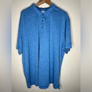 Grand Slam Performance Golf Polo Shirt Mens Size XXL 2XL Blue Short Sleeve